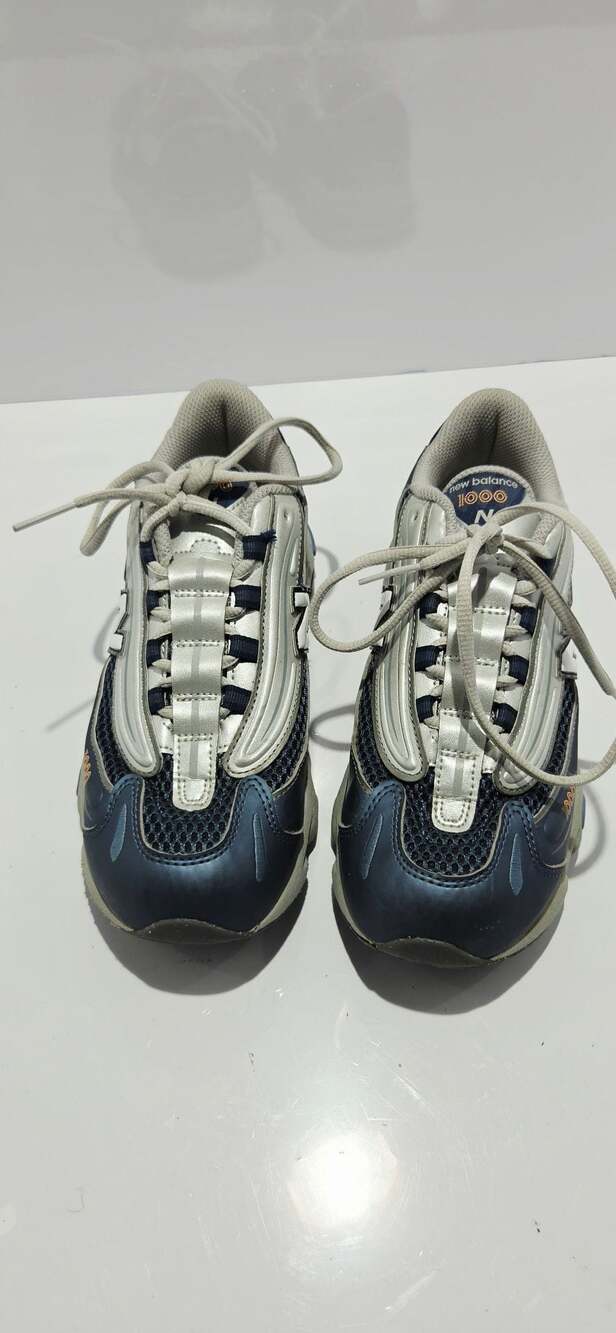 New Balance 1000 Kids' Sneakers - Vintage Indigo/Silver Metallic